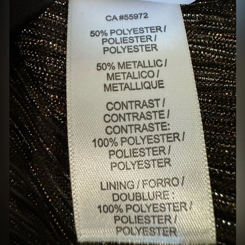 Laundry by Shelli Segal Gold Shimmer Party Dress NWT - Picture 10 of 10